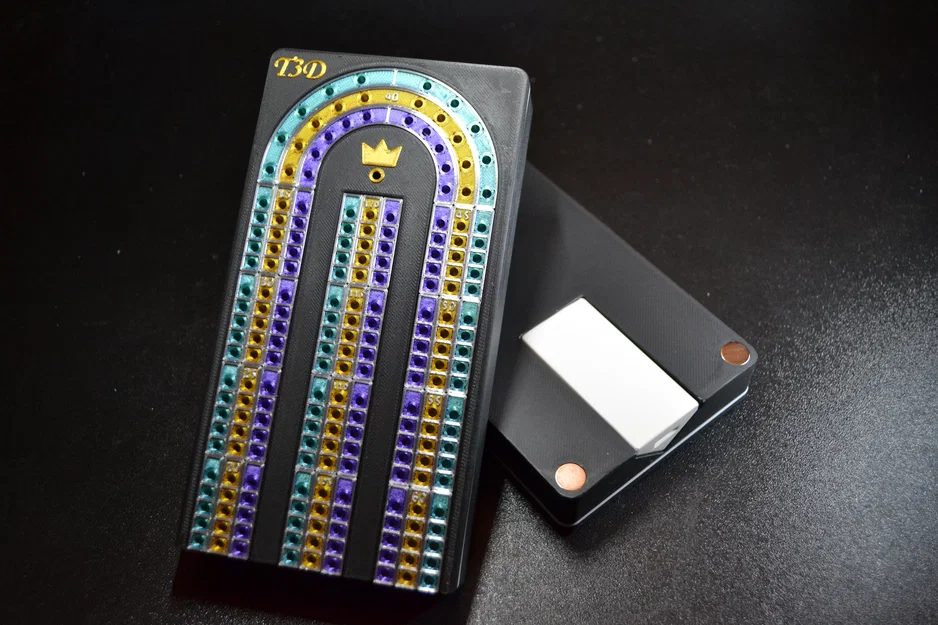 Bàn Cribbage Đa Màu (Cribbage Board in Color) - Image 4
