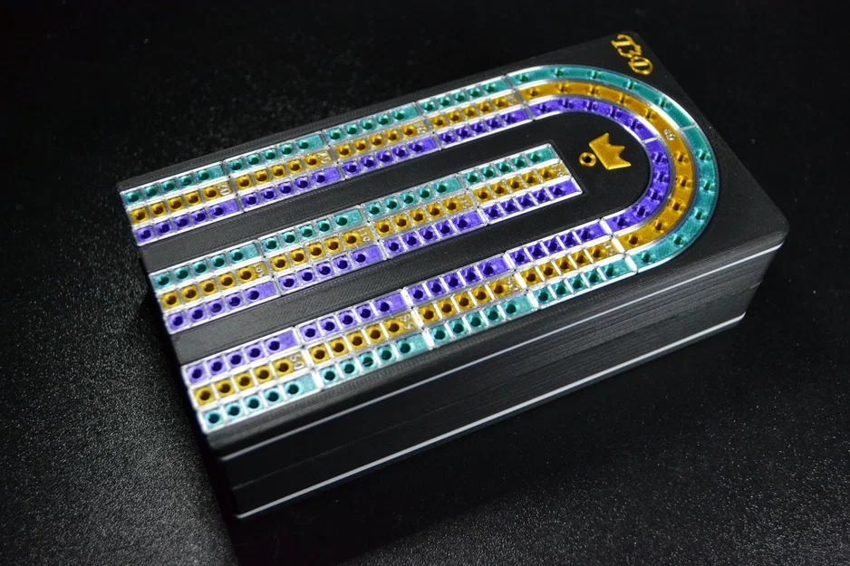 Bàn Cribbage Đa Màu (Cribbage Board in Color) - Image 6