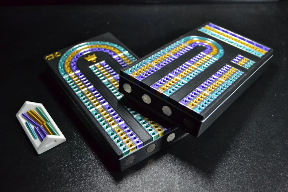 Bàn Cribbage Đa Màu (Cribbage Board in Color) - Image 7