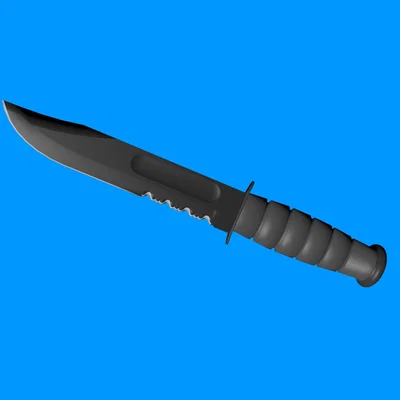 Mô hình dao chiến đấu KA-BAR (File in 3D chi tiết)