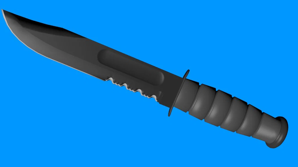 Mô hình dao chiến đấu KA-BAR (File in 3D chi tiết) - Image 2