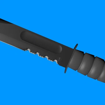 Mô hình dao chiến đấu KA-BAR (File in 3D chi tiết)