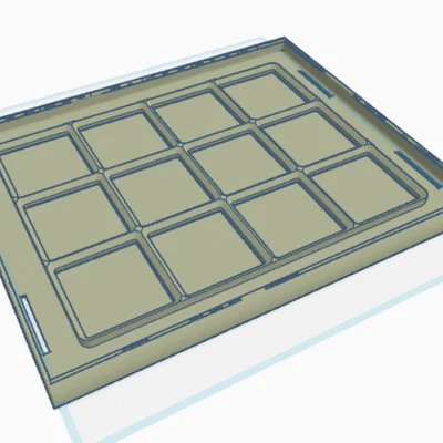 Khay lưu trữ đồ dùng để bàn tích hợp hệ thống Gridfinity tiện lợi