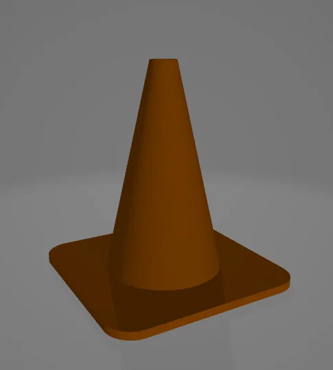 Mô hình cọc tiêu giao thông (Traffic Cone) mini in 3D đẹp mắt - Image 1