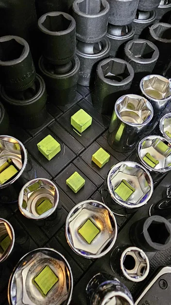 Khay giữ đầu tuýp dạng module cho đầu khẩu 3/8 và 1/4 - Image 1