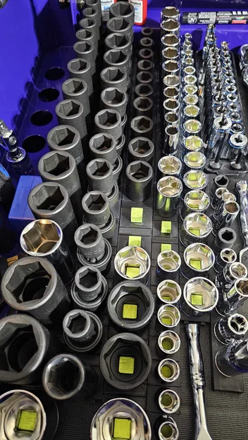 Khay giữ đầu tuýp dạng module cho đầu khẩu 3/8 và 1/4 - Image 2