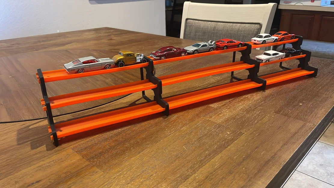 Giá đỡ trưng bày Hotwheels tracks kiểu khán đài 3 tầng (brackets) - Image 3