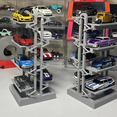 Kệ trưng bày xe diecast kiểu thang máy (Elevator diecast car display)