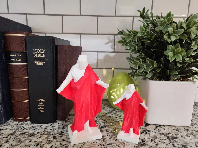 Modern Low-Poly Christus – Tượng Christus low-poly hiện đại in 3D - Image 1