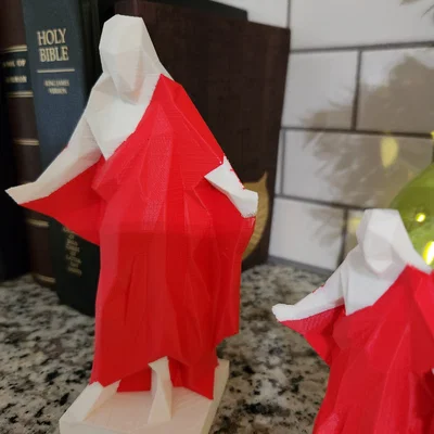 Modern Low-Poly Christus – Tượng Christus low-poly hiện đại in 3D
