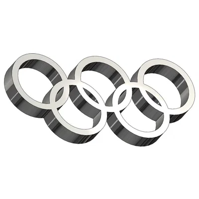 Mô hình 3D biểu tượng Olympic Games ấn tượng cho máy in của bạn
