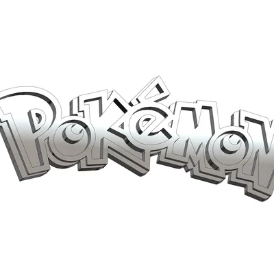 Mô hình logo Pokemon 3D đẹp mắt - File STL miễn phí cho fan cứng