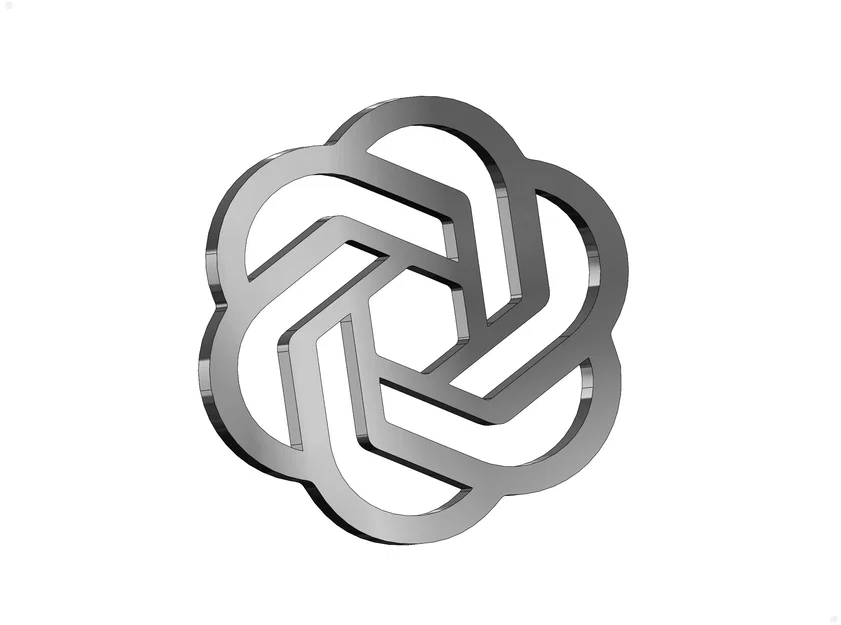 Mô hình 3D logo ChatGPT trang trí bàn làm việc - Image 1