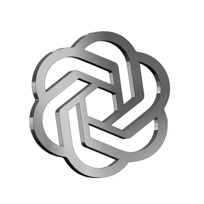 Mô hình 3D logo ChatGPT trang trí bàn làm việc