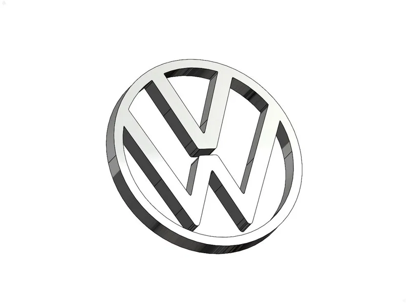 Mô hình in 3D logo Volkswagen (VW) - File STL và DXF chất lượng cao - Image 1