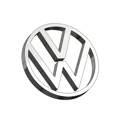 Mô hình in 3D logo Volkswagen (VW) - File STL và DXF chất lượng cao