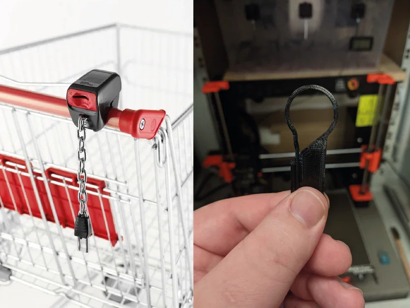 Universal Trolley Coin v2 – Dụng cụ móc khóa mở khóa xe đẩy không cần xu - Image 1