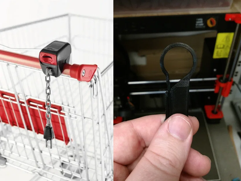 Universal Trolley Coin v3 – Móc khóa mở khóa xe đẩy mua sắm - Image 1