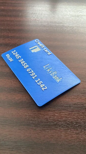 Mô hình thẻ tín dụng giả (Fake Credit Card) in 3D siêu vui nhộn - Image 1