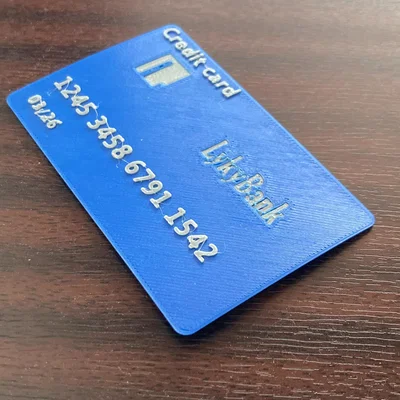 Mô hình thẻ tín dụng giả (Fake Credit Card) in 3D siêu vui nhộn