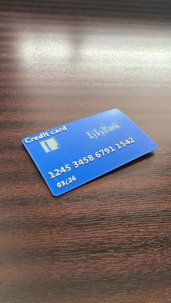 Mô hình thẻ tín dụng giả (Fake Credit Card) in 3D siêu vui nhộn - Image 2