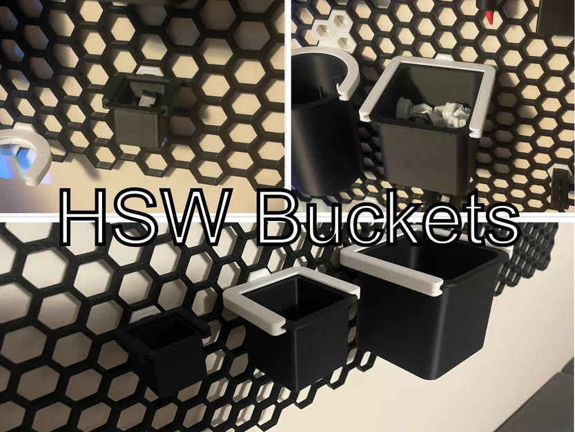 HSW Buckets/Boxes tháo rời (vuông) | Honeycomb Storage Wall - Image 1