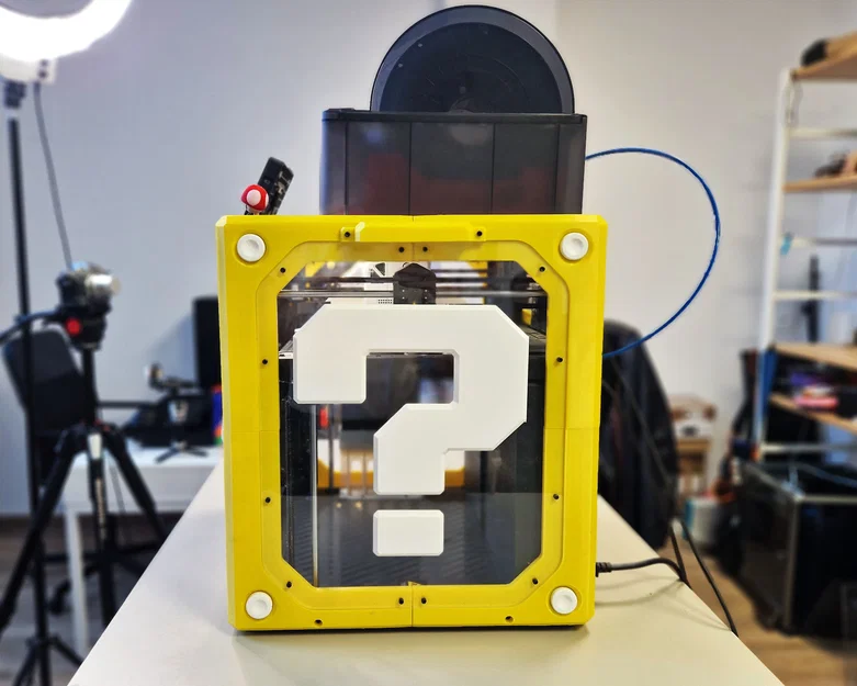 Bambu Lab P1P Mod vỏ khối Super Mario 2.0 (Carcasa) - Image 4