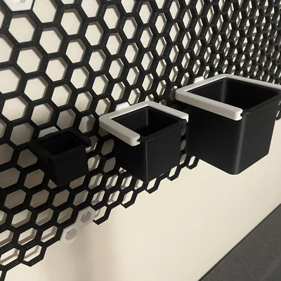 HSW Buckets/Boxes tháo rời (vuông) | Honeycomb Storage Wall