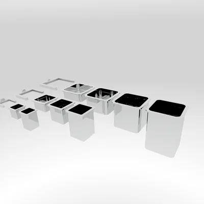 HSW Buckets/Boxes tháo rời (vuông) | Honeycomb Storage Wall