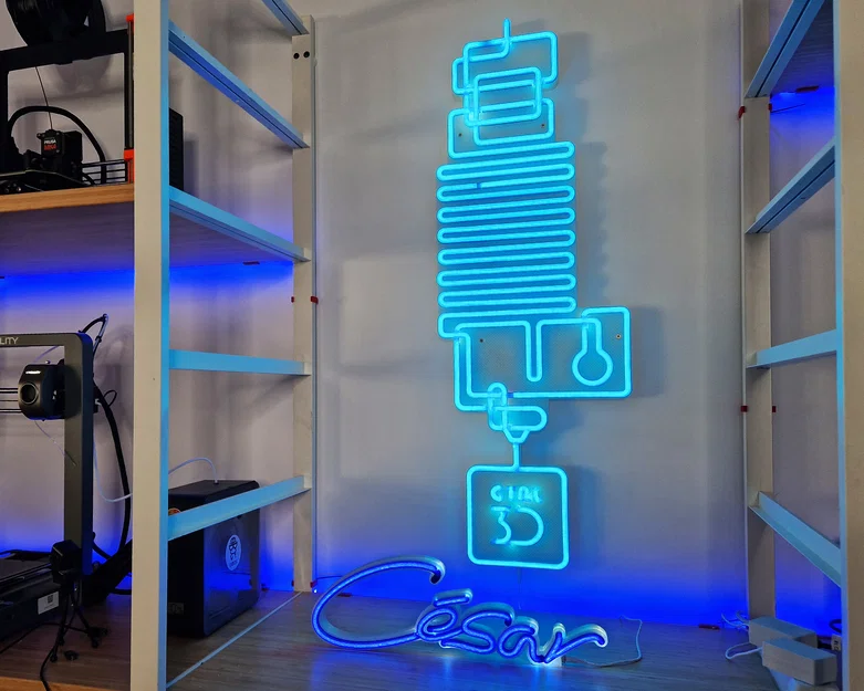 Neon Logo Control 3D - Image 1