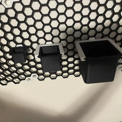 HSW Buckets/Boxes tháo rời (vuông) | Honeycomb Storage Wall