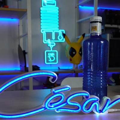 Neon Logo Control 3D