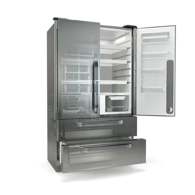 Tủ Lạnh Mini (Miniature Fridge) tỉ lệ 1:7 kiểu side-by-side