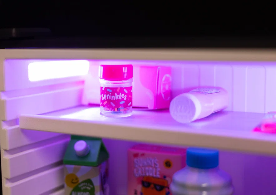 Tủ Lạnh Mini (Miniature Fridge) tỉ lệ 1:7 kiểu side-by-side - Image 6