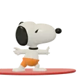 Mô hình 3D chú chó Snoopy lướt sóng cực chất - Snoopy Surfing - Thumbnail 1