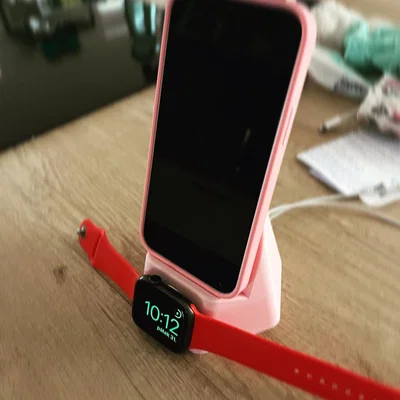 Đế sạc để bàn 2 trong 1 cho iPhone và Apple Watch tiện lợi