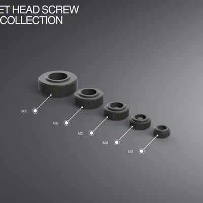 Bộ sưu tập núm vặn ốc vít (knob) M3-M8 tiện lợi cho DIY
