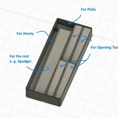 Khay 3D Gridfinity đựng dụng cụ mở thiết bị iFixit siêu gọn
