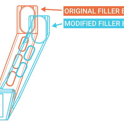 Thanh đỡ Filler Spool Holder cho Prusa MK3, MK3S, MK3S+, MK4 tương thích với Filament Guide