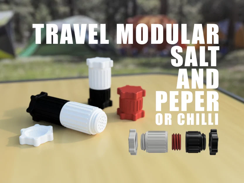 Bộ Hũ Muối & Tiêu Du Lịch Modular (Travel Modular Salt and Peper) - Image 1