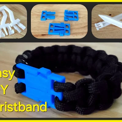 Bộ Kit Khóa Bấm Paracord Đơn Giản (Simple Paracord Snap-Buckle Kit)