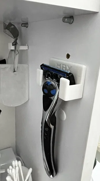 Giá treo dao cạo cho lỗ IKEA & khác, tuỳ biến tên (Razor Holder) - Image 1