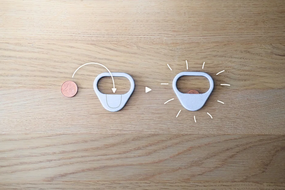 Đồ khui nắp chai mỏng, hiện đại, siêu chắc dùng kèm đồng xu - Image 2