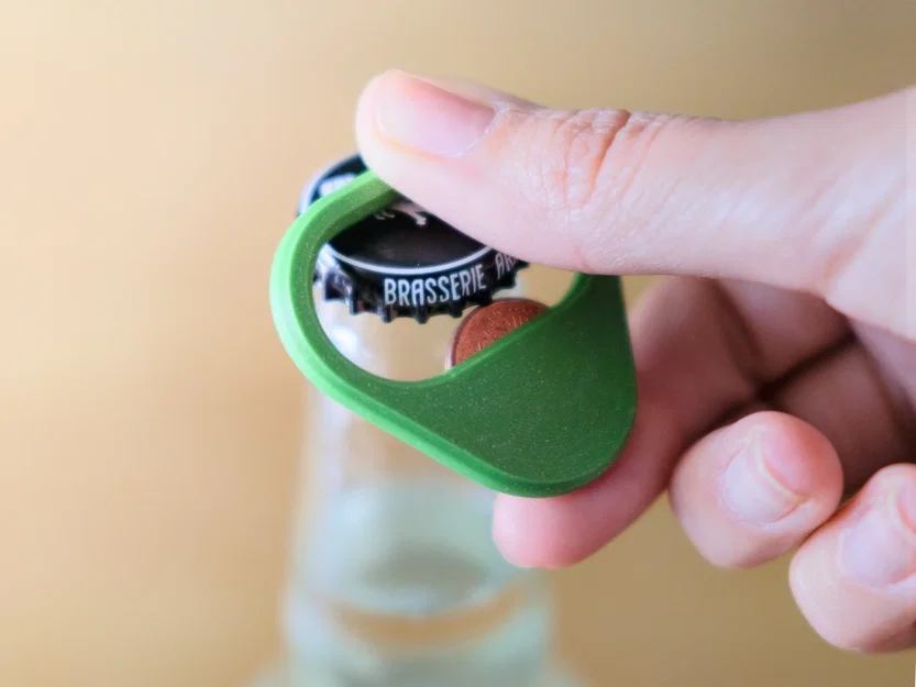 Đồ khui nắp chai mỏng, hiện đại, siêu chắc dùng kèm đồng xu - Image 3