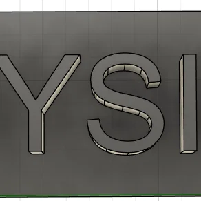 Bảng hiệu trang trí để bàn chữ PHYSICS độc đáo - Tải file in 3D