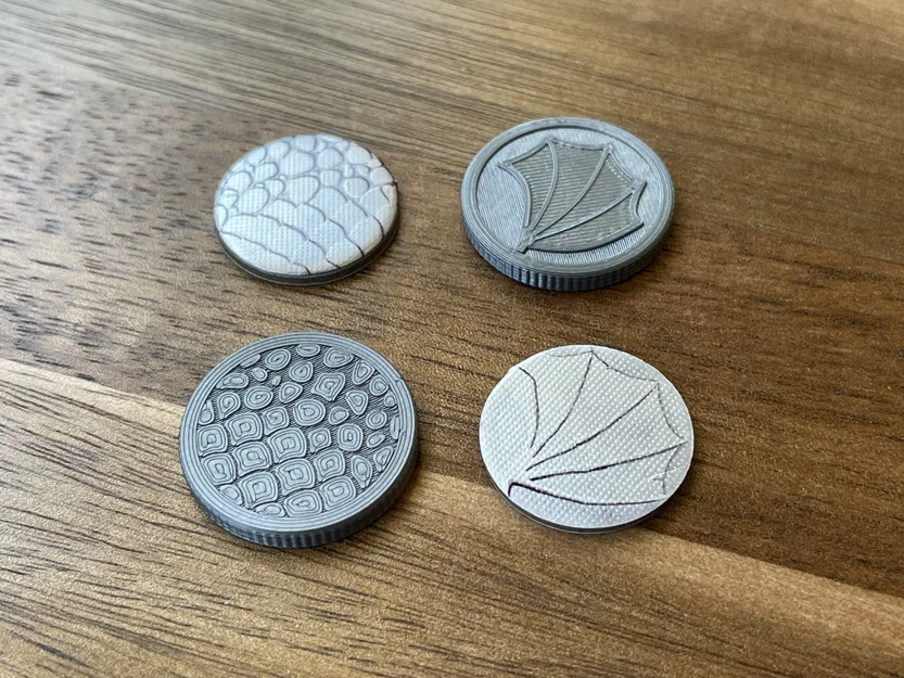 Wyrmspan Weighted Coins – Coin nâng cấp có nhét đồng xu cho Wyrmspan - Image 3