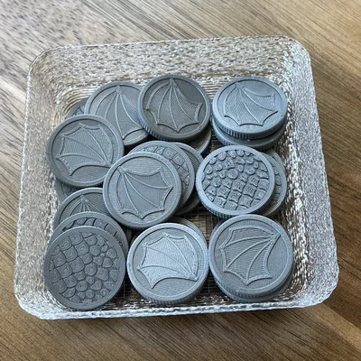Wyrmspan Weighted Coins – Coin nâng cấp có nhét đồng xu cho Wyrmspan