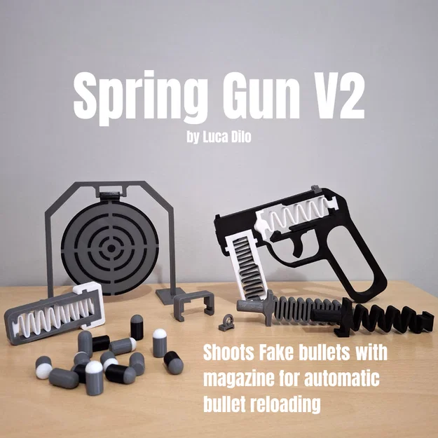 Spring Gun V2 - Bắn đạn giả với magazine - Image 1