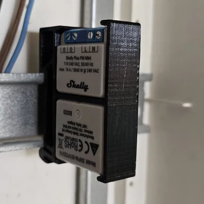 Giá đỡ Shelly Mini gắn thanh ray DIN - Giải pháp lắp tủ điện gọn gàng