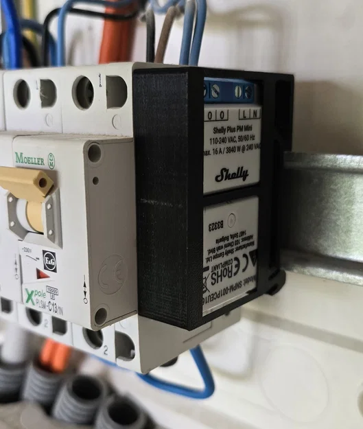 Giá đỡ Shelly Mini gắn thanh ray DIN - Giải pháp lắp tủ điện gọn gàng - Image 3